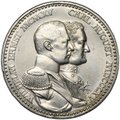 Монета 3 марки 1915 100 лет Герцогству Саксен-Веймар-Эйзенах Германия