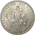 Монета 1 союзный талер 1865 A Пруссия Германия