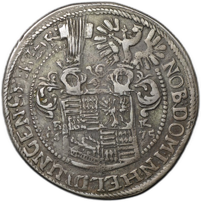 Монета 2/3 талера 1675 Франц Максимилиан и Генрих Франц Мансфельд-Борнштедт