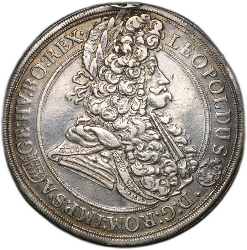 Монета 1 талер 1696 Леопольд I Венгрия