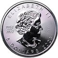 Монета 5 долларов 2023 Кленовый лист 1952-2022 Канада