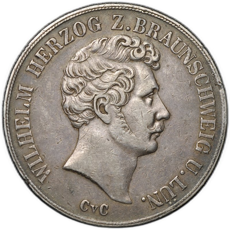 Монета 2 талера - 3 1/2 гульдена 1849 Брауншвейг