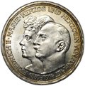 Монета 3 марки 1914 25 лет свадьбы Фридриха и Марии Анхальт-Дессау Германия