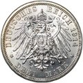 Монета 3 марки 1914 25 лет свадьбы Фридриха и Марии Анхальт-Дессау Германия