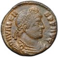 Монета Фоллис 367-375 Валент II Сисак Виктория Римская империя