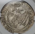 Монета 1/2 талера 1601 Рудольф II Куттенберг Богемия слаб ННР AU 53