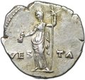 Монета Денарий 72-73 Веспасиан Веста Римская Империя