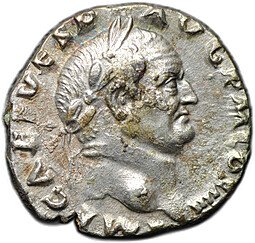 фото для Монета Денарий 72-73 Веспасиан Веста Римская Империя Аверс