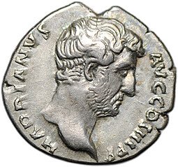 фото для Монета Денарий 137-138 Адриан Спес Римская Империя Аверс