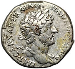 фото для Монета Денарий 119-125 Адриан Спес Римская Империя Аверс