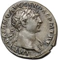 Монета Денарий 108-109 Траян Дакийец в трауре Римская Империя