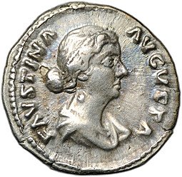 фото для Монета Денарий 162 Фаустина II Младшая Фекундитас Римская Империя Аверс