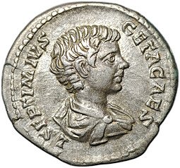 фото для Монета Денарий 198-200 Гета Фелицитас Римская Империя Аверс