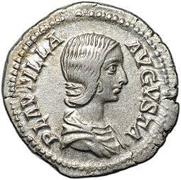 фото для Монета Денарий 204 Юлия Домна Венера с купидоном Римская Империя Аверс