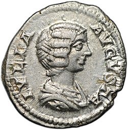 фото для Монета Денарий 196-211 Юлия Домна Пиетас Римская Империя Аверс
