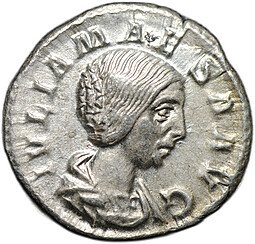фото для Монета Денарий 218-220 Юлия Меса Пудицития Римская Империя Аверс