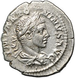 фото для Монета Денарий 219-220 Элагабал Летиция Римская Империя Аверс