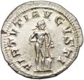 Монета Денарий 241-243 Гордиан III Геракл Римская империя