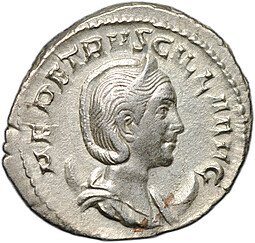 фото для Монета Антониниан 249-251 Геренния Этрусцилла Пудициция сидит Римская Империя Аверс