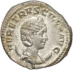 фото для Монета Антониниан 249-251 Геренния Этрусцилла Пудициция сидит Римская Империя Аверс