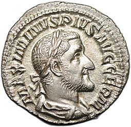 фото для Монета Денарий 235 Максимин I Фракиец Фидес Римская Империя Аверс