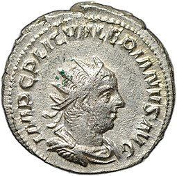 фото для Монета Антониниан 255-256 Валериан I Виктория Римская Империя Аверс