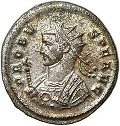 фото для Монета Антониниан 281 Проб Сол в квадриге R Г Римская Империя Аверс