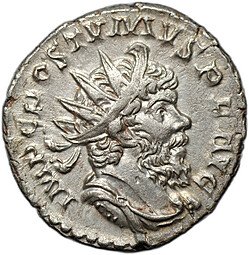 фото для Монета Антониниан 263-265 Постум Провиденция Римская Империя Аверс