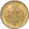 Монета 20 франков 1875 Бельгия