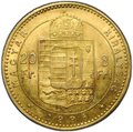 Монета 20 франков - 8 форинтов 1886 Венгрия