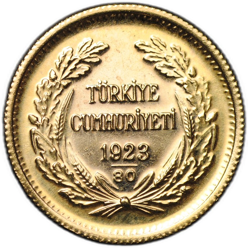 Монета 100 курушей 1923 / 80 (2003) Турция