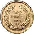 Монета 100 курушей 1923 / 85 (2008) Турция