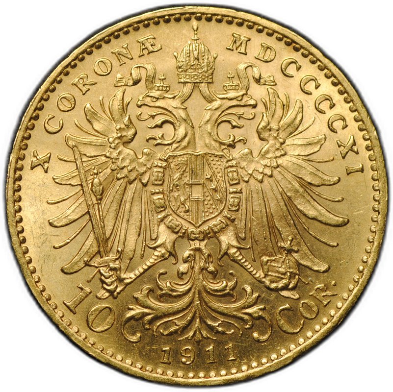 Монета 10 крон 1911 Австрия