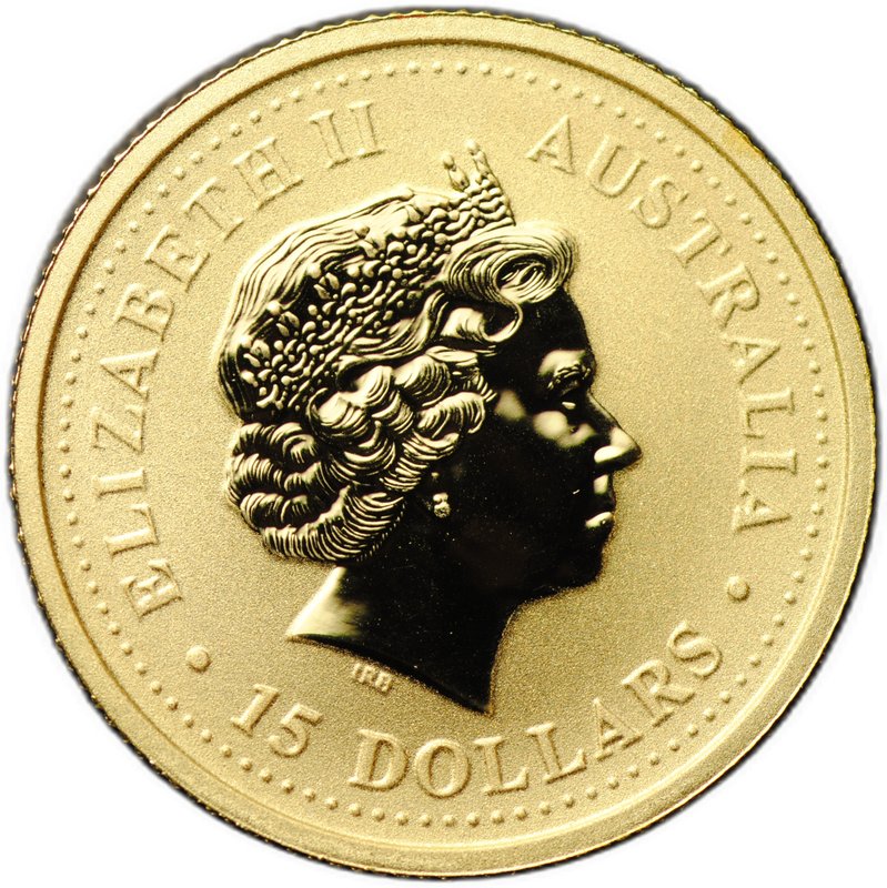 Монета 15 долларов 2007 Год свиньи Лунар Австралия