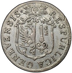 фото для Монета 6 солей 1765 Женевская республика Швейцария Аверс