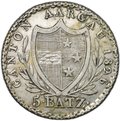 Монета 5 батц 1826 Аргау Швейцария