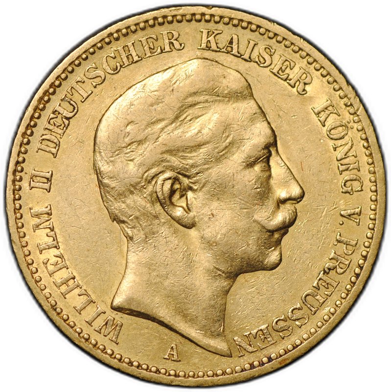 Монета 20 марок 1894 А Пруссия Германия