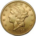 Монета 20 долларов 1904 Филадельфия США
