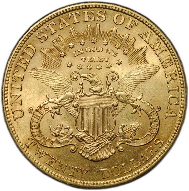 Монета 20 долларов 1904 Филадельфия США