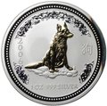 Монета 1 доллар 2006 Год Собаки Лунар 1 позолота Австралия 