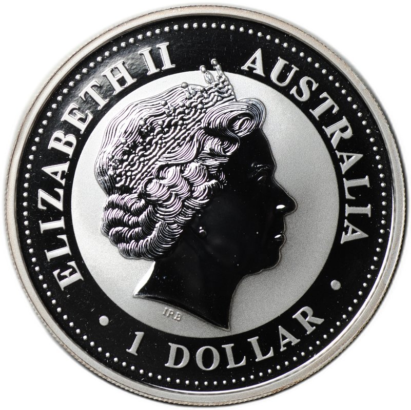 Монета 1 доллар 2006 Год Собаки Лунар 1 позолота Австралия 