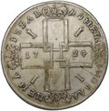 Монета 1 рубль 1724 Портрет в античных доспехах (матрос)