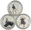 Набор 1 доллар 2012 Пехота, Кавалерия, Артиллерия Русской армии Отечественна Война 1812 Ниуэ 3 монеты