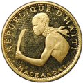 Монета 20 гурдов 1967 Франсуа Макандал 10 лет Революции Гаити