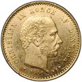 Монета 10 крон 1900 Дания