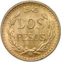 Монета 2 песо 1945 Мексика