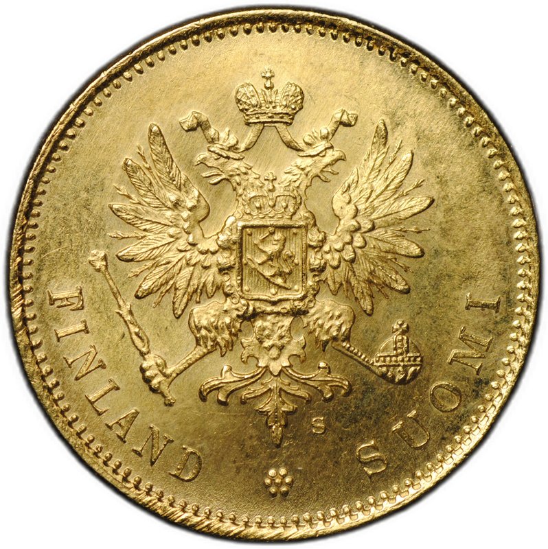 Монета 20 марок 1913 S Русская Финляндия