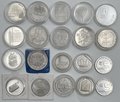 Подборка серебряных монет 5, 10, 25, 50 лир, 1, 25 шекелей 1958-1985 Израиль 20 штук