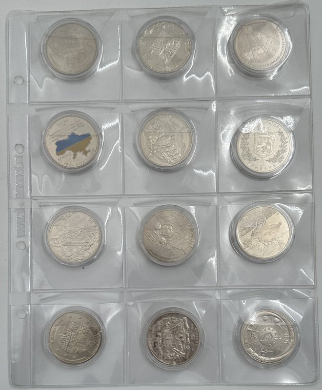 Подборка монет 2, 5 гривен 2007-2021 Украина 42 штуки