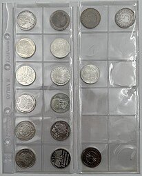 фото для Подборка монет 5, 10 марок 1957-2001, 10 евро 2002-2003 ФРГ Германия 48 штук Аверс